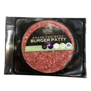 Thịt bò burger, grass fed beef burger patty - flinders natural
