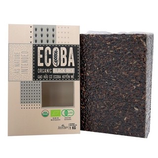 Gạo hữu cơ huyền mễ, organic black rice - ecoba