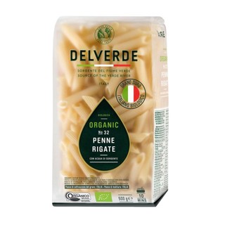 Nui ống hữu cơ, organic penne rigate, no. 32 - delverde