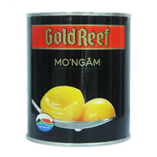 Mơ ngâm, apricot halves in syrup - gold reef