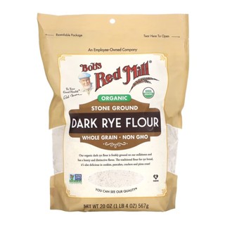 Bột lúa mạch đen nguyên cám hữu cơ, organic dark rye flour, whole grain, 10 oz - bob's red mill