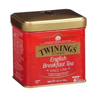 Twinings - trà đen kiểu anh buổi sáng, english breakfast tea, traditional blend of black tea,