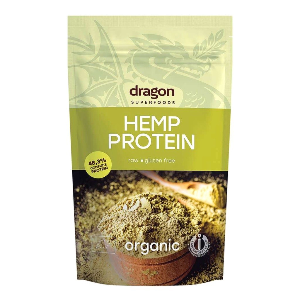 Bột Protein Hạt Gai Dầu Hữu Cơ, Organic Hemp Protein, Gluten Free (200g) - DRAGON SUPERFOODS