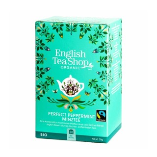 Quà tặng trà bạc hà hữu cơ, perfect peppermint, 20 túi trà, 1.06 oz - english tea shop