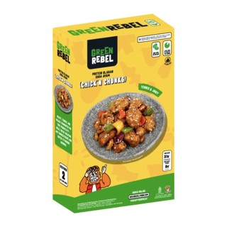 Thịt gà chay viên, plant-based chick`n chunks - green rebel