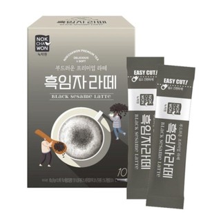 Latte mè đen, black sesame latte, 10 gói - nokchawon