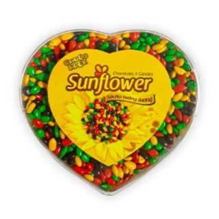 Socola hướng dương hộp trái tim, sunflower chocolate - choco rock