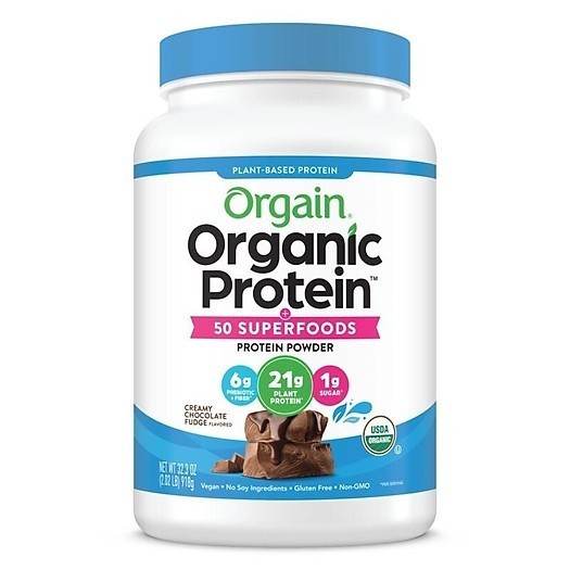Bột Protein Thực Vật Hữu Cơ Hương Socola, Organic Plant-Based Protein Powder, Creamy Chocolate Fudge, 32.3 oz (918g)