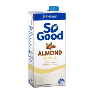 Sữa hạnh nhân hương vani, so good, almond milk, vanilla - sanitarium