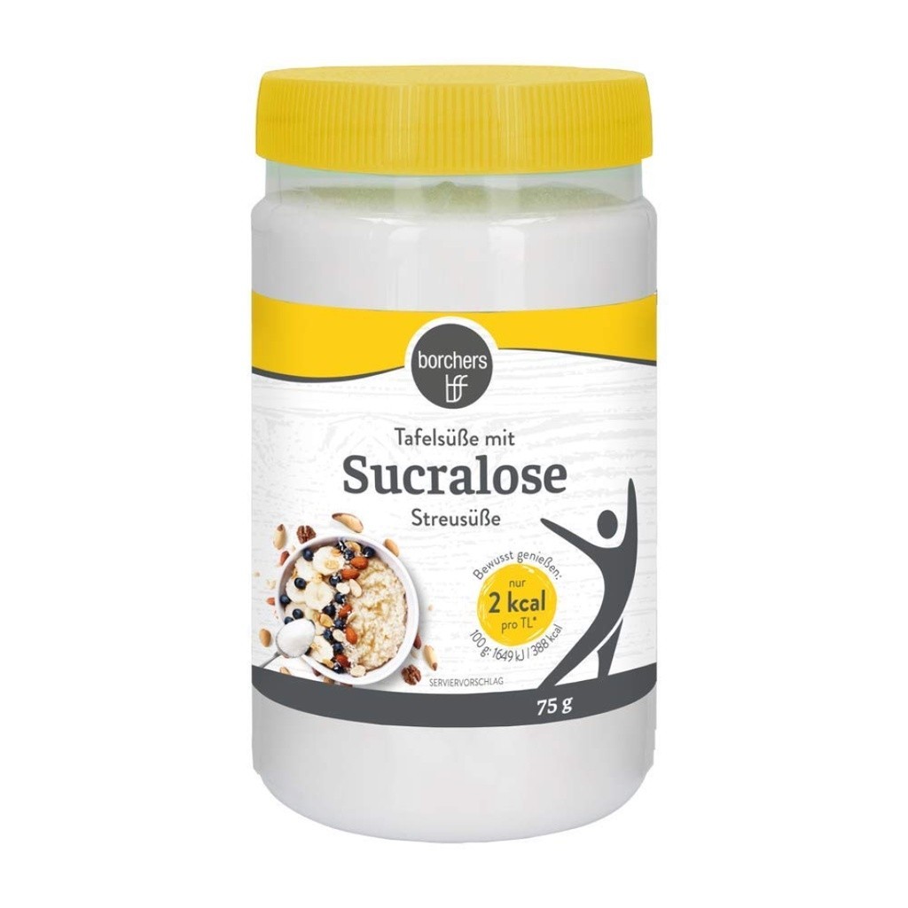 Đường Thay Thế, Tafelsüße mit Sucralose Streusüße, Sugar Alternative (75g) - BORCHERS
