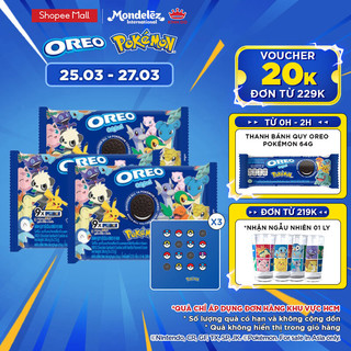   Bánh quy OREO POKÉMON vani, combo 3 góix248.4g (Tặng 3 thẻ hình POKÉMON)