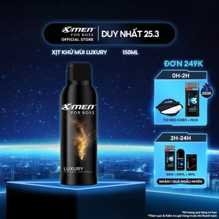 Xịt khử mùi X-Men For Boss Luxury 150ml - Mùi hương sang trọng tinh tế