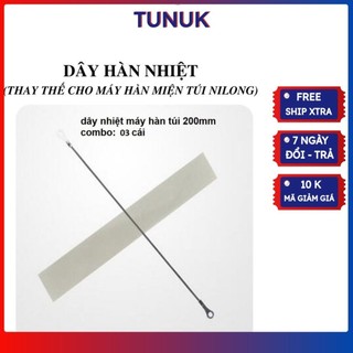 Dây nhiệt thay thế - Máy dán, máy ép, máy hàn miệng túi 200mm 250mm 300mm 400mm