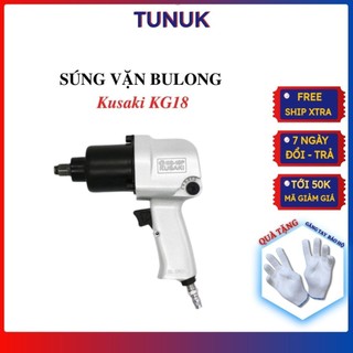 Súng vặn bulong kusaki kg18 TUNUK, súng tháo mở ốc chân 1/2 bằng khí nèn, công nghệ nhật