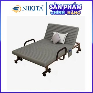 Giường gấp, giường xếp văn phòng - Có bánh xe di chuyển, xếp gọn tiết kiệm không gian