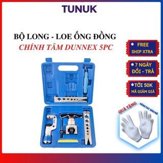 Bộ loe ống đồng lệch tâm 2 kẹp DUNNEX, dụng cu long lã ống điều hòa máy lạnh, Tunuk