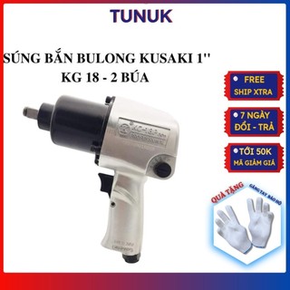 Súng bắn bulong 1/2'' kusaki kg 18 Tunuk, máy siết tháo ốc bằng khí nén 2 búa