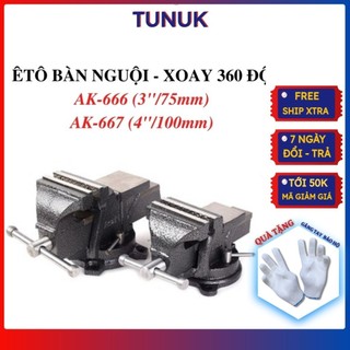Ê tô bàn nguội xoay 360 độ Asaki TUNUK Ê tô asaki 75mm , 100mm
