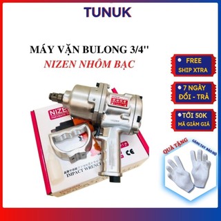 Máy vặn bulong Nizen TUNUK, thảo mở ốc chân 3/4 bằng khí nén, công nghệ nhật