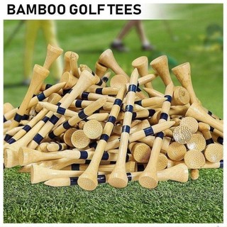 Tee gỗ, tee golf bằng gỗ tre 83mm – bền đẹp, bamboo golf tee. tee golf giá tốt