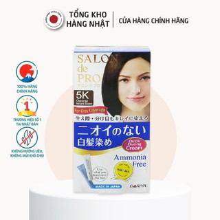 Kem nhuộm tóc nữ phủ bạc nhật bản salon de pro 5k