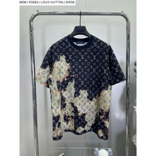 (Hot) Áo Phông Nam Nữ In Chuyển Nhiệt LV Loang Cổ Tròn. Áo Thun Unisex Form Rộng Siêu Hot Dành Cho Các Boy Phố 2024.