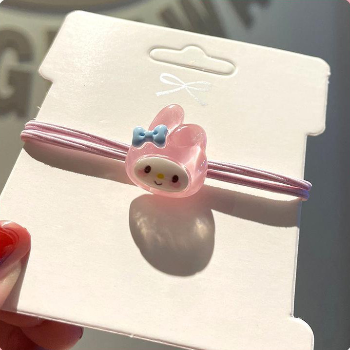 🥟ice🥟Dây buộc tóc cute gắn charm Kuromi, Sanrio phong cách Hàn Quốc