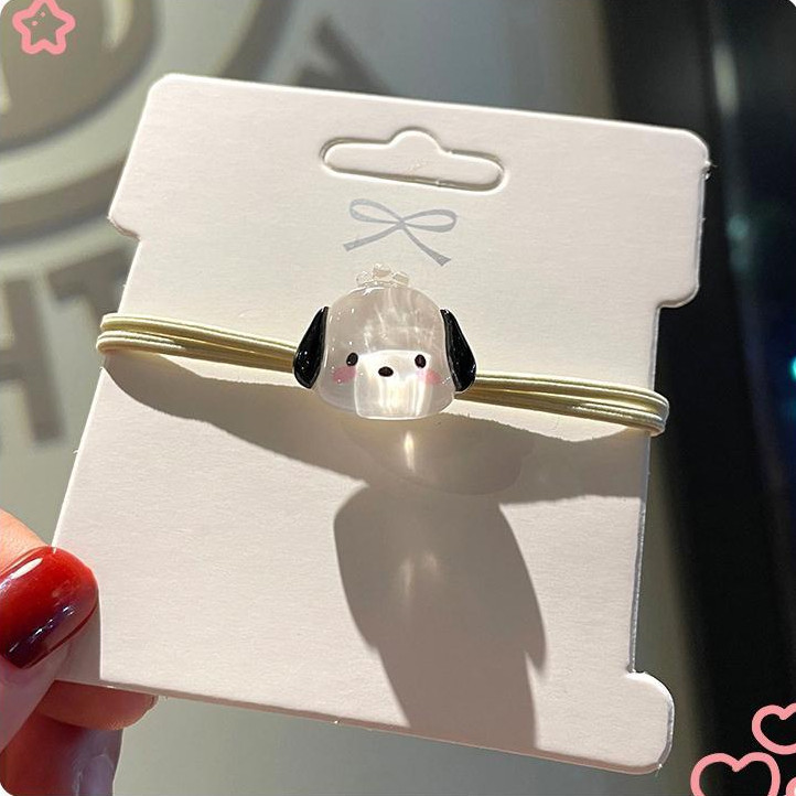 🥟ice🥟Dây buộc tóc cute gắn charm Kuromi, Sanrio phong cách Hàn Quốc