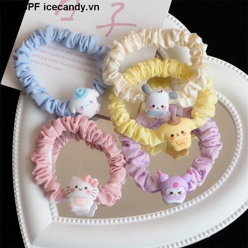🥟ice🥟Dây Cột Tóc Sanrio Nhỏ Nhắn Hình Cinnamoroll / Cún Con Dễ Thương Ngọt Ngào