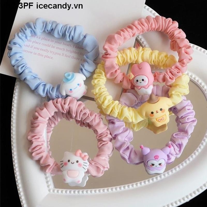 🥟ice🥟Dây Cột Tóc Sanrio Nhỏ Nhắn Hình Cinnamoroll / Cún Con Dễ Thương Ngọt Ngào