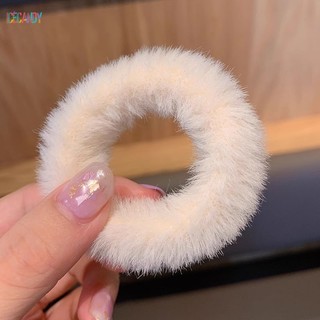 🍯icecandy Dây Cột Tóc Scrunchies Vải Lông Mềm