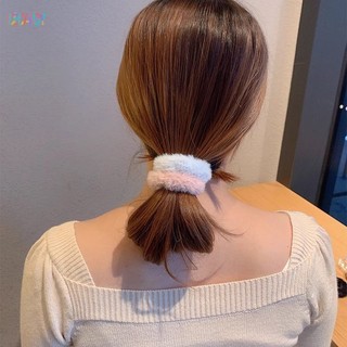 🍯icecandy Dây Cột Tóc Scrunchies Vải Lông Mềm
