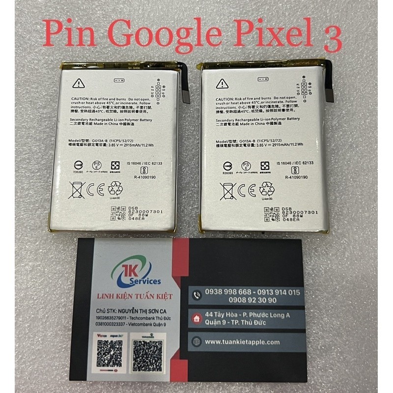 Pin Google Pixel 3 (2915mAh)