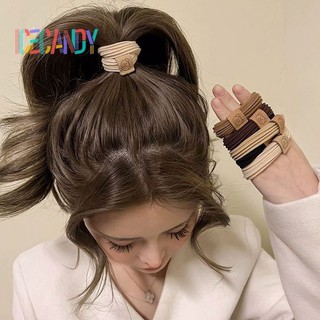 🍯icecandy Dây cột tóc nữ phối tag gấu siêu cute, cột tóc nữ basic