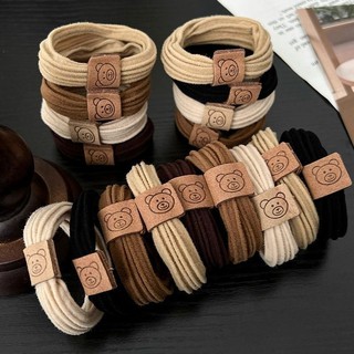 🍯icecandy Dây cột tóc nữ phối tag gấu siêu cute, cột tóc nữ basic