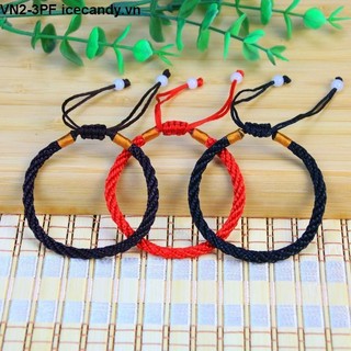 Vòng tay chỉ đỏ dây rút may mắn