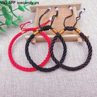 🍯Icecandy Vòng Tay Bện Dây Đỏ May Mắn Dành Cho Cặp Đôi
