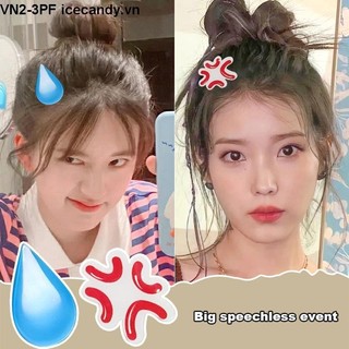 🥟ice🥟kẹp tóc dễ thương emoji hoạt hình phụ kiện thời trang cho nữ,kẹp tóc emoji