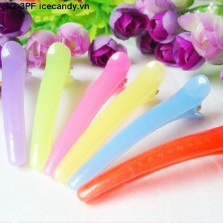Kẹp tóc mỏ vịt thời trang hàn quốc màu hồng xinh xắn