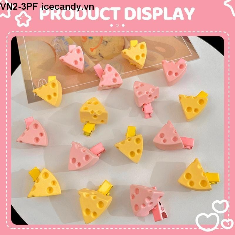 🥟ice🥟Kẹp Tóc Hình Phô Mai Bằng Nhôm Đáng Yêu Mùa Hè Cho Nữ 1 Cái