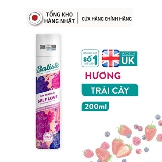 Dầu gội khô batiste dry shampoo self love beaming berries - hương trái cây 200ml
