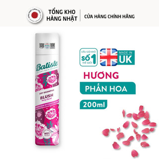 Dầu Gội Khô Batiste Hương Hoa Quyến Rũ - Batiste Dry Shampoo Floral & Flirty Blush 200ml
