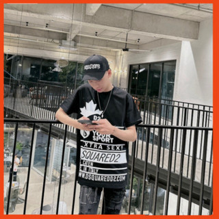 1 áo phông nam dsq2 phối chữ siêu hót. áo thun nam nữ dsquared2 in chữ dominate trẻ trung năng động dành cho các boy p 2