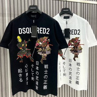  Áo Phông Nam DSQ Samurai in chữ nhật bản. Áo Thun Unisex Dsquared2 Form Rộng Siêu Hot 2024 