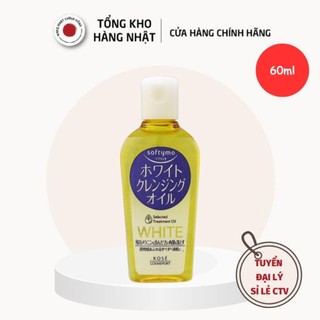 Dầu Tẩy Trang Trắng Da Nhật Bản Kose Softymo White Cleansing Oil Chai Mini 60ml