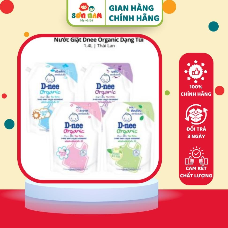 Nước giặt xả quần áo Dnee 2in1 Thái Lan - Hương Thơm Bền Lâu