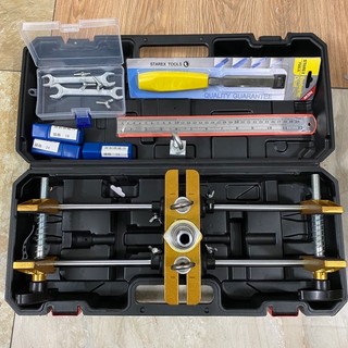 Bộ cữ đục ổ khóa cửa gỗ cao cấp, bộ khoan khóa cửa_tặng ngay 3 mũi khoan.