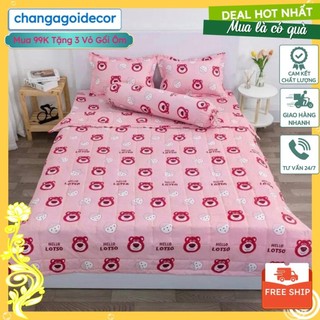 Combo bộ ga gối 80cmx2m,1mx2m ,1m2x2m