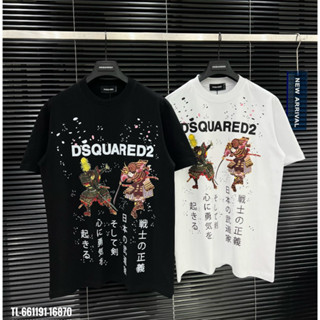 Áo Phông Nam DSQ Samurai in Chữ Nhật Bản, Áo Thun Unisex Dsquared2 Ninja Nhật Bản Form Rộng Siêu Hot 2024.