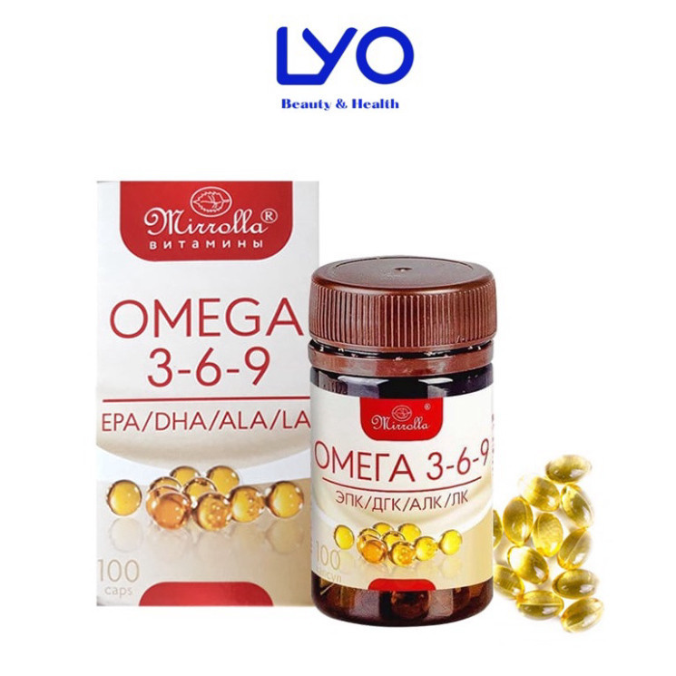 Chính hãng Viên Uống Omega 369 Mirrolla 100 Viên Nga